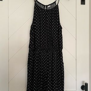 Old navy black with white polka dot romper.